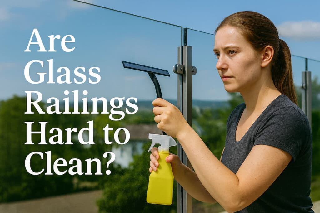 are glass railings hard to keep clean