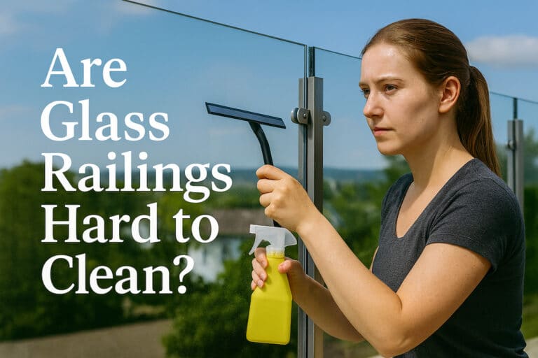 are glass railings hard to keep clean