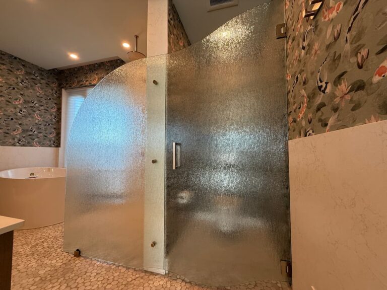 rain glass shower door